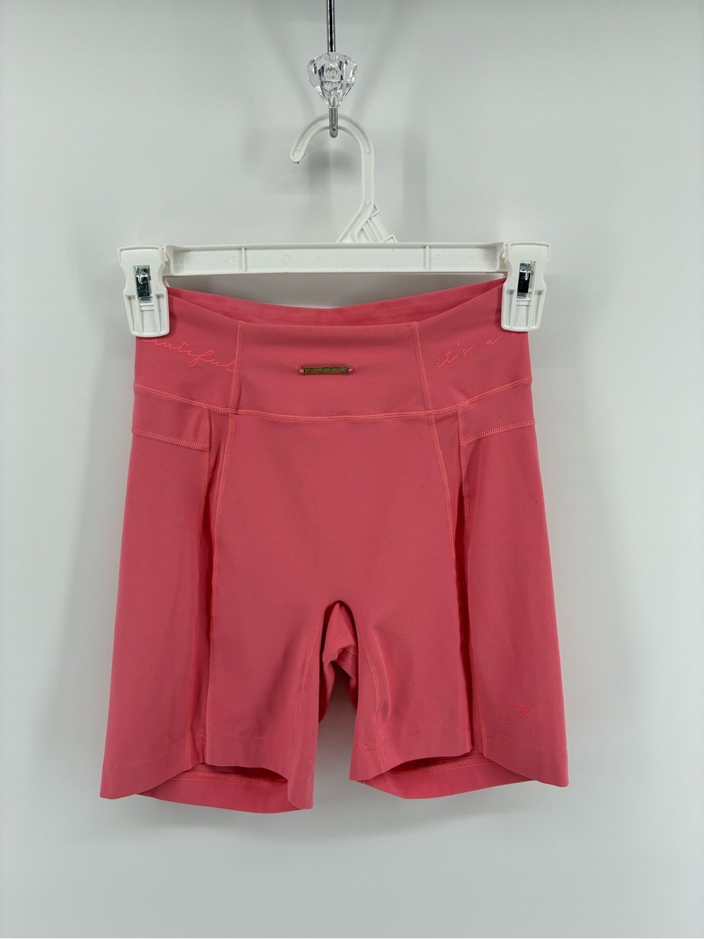 Gymshark Whitney Simmons Pink Athletic Shorts Lightweight Relaxed Fit